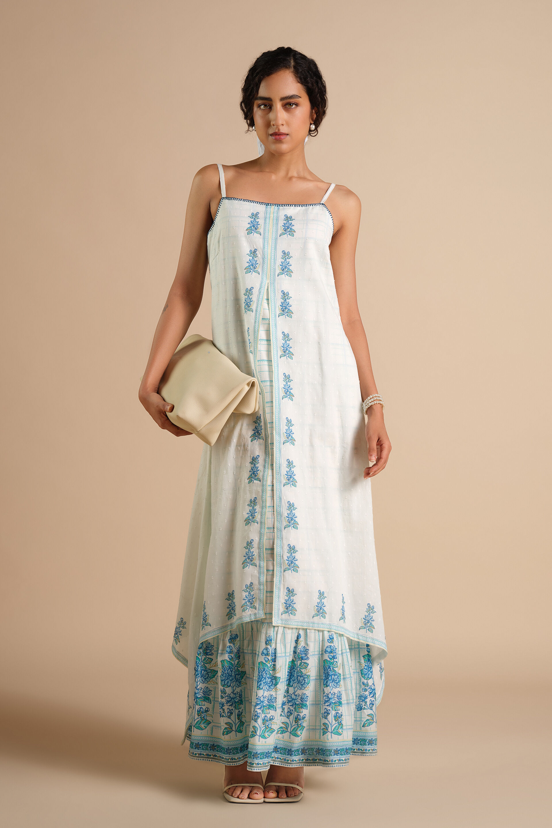 Khushnuma Maxi Dress, White, image 2